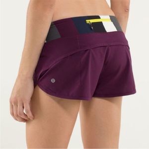 Lululemon Speed Up Short in Maroon Size 4